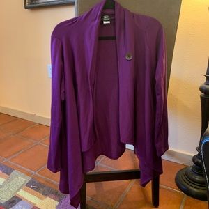 Bobeau purple cardigan